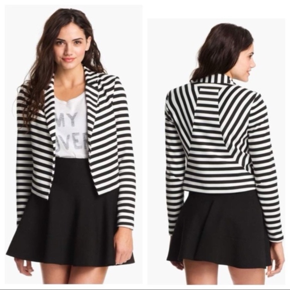 Robert Rodriguez striped crop blazer sz US 4 - retail $375 US